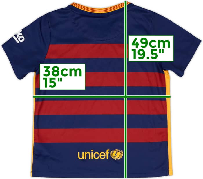 2015-16 Barcelona Home Shirt - 9/10 - (6-7 Years)