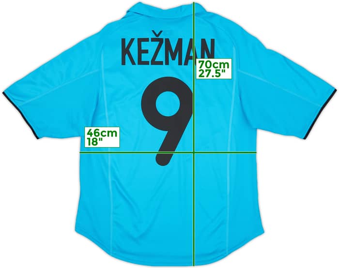 2001-02 PSV Away Shirt Kezman #9 - 9/10 - (S)