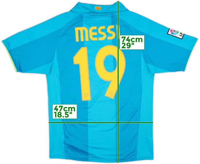 2007-09 Barcelona Away Shirt Messi #19 - 7/10 - (S)
