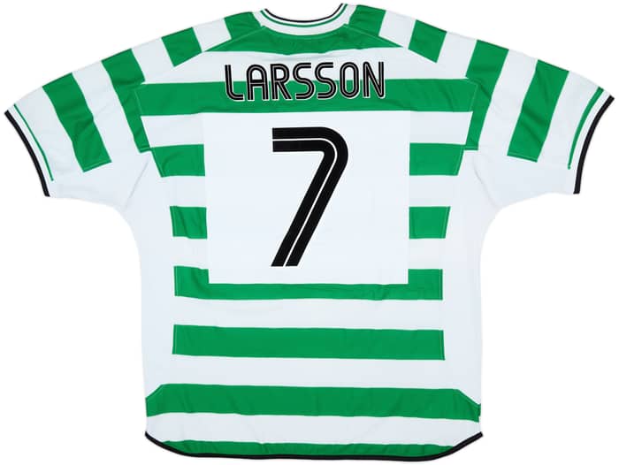 2001-03 Celtic Home Shirt Larsson #7 - 7/10 - (XXL)