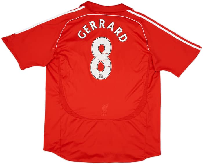 2006-08 Liverpool Home Shirt Gerrard #8 - 5/10 - (XXL)