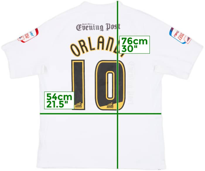 2010-11 Swansea Home Shirt Orlandi #10 - 9/10 - (L)