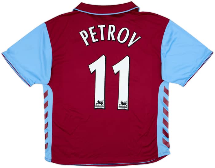 2006-07 Aston Villa Home Shirt Petrov #11 - 8/10 - (XL)