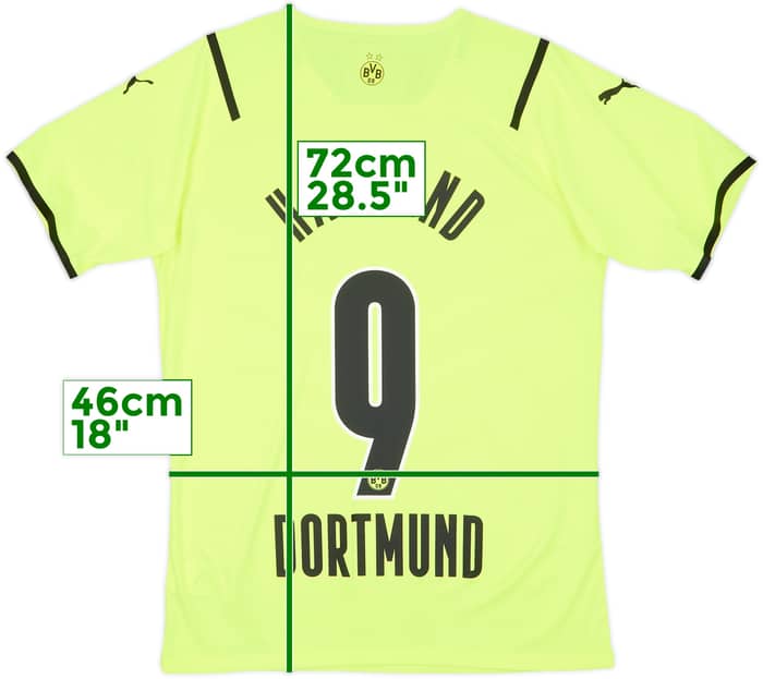 2021-22 Borussia Dortmund Authentic Home European Shirt Haaland #9 (M)