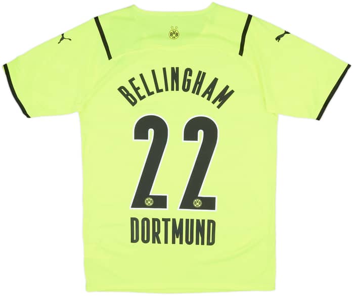 2021-22 Borussia Dortmund Authentic European Home Shirt Bellingham #22 (L)