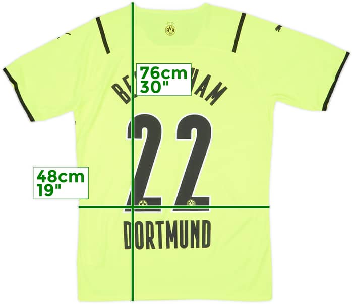2021-22 Borussia Dortmund Authentic Home European Shirt Bellingham #22 (L)