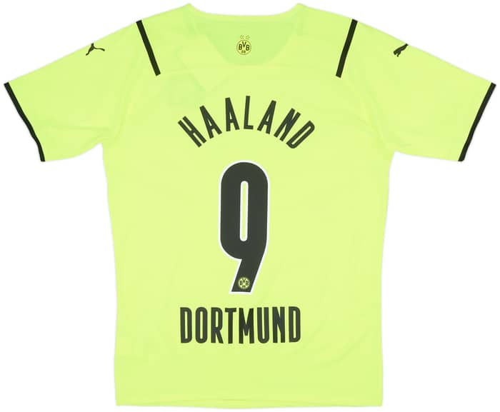 2021-22 Borussia Dortmund Authentic European Home Shirt Haaland #9 (L)