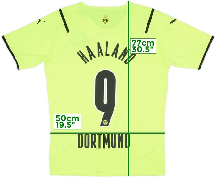 2021-22 Borussia Dortmund Authentic European Home Shirt Haaland #9 (L)