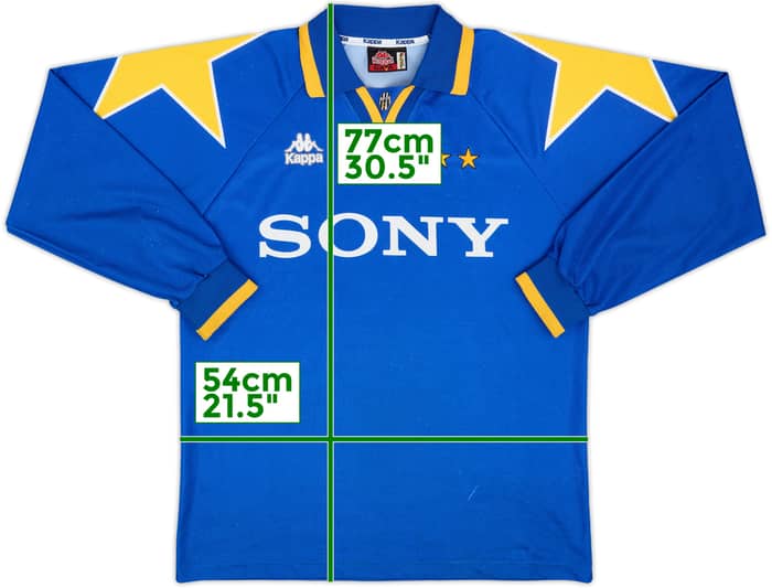 1995-96 Juventus Away L/S Shirt - 7/10 - (L)