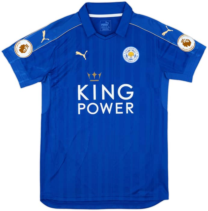 2016-17 Leicester Home Shirt Mahrez #26 - 9/10 - (XL.Boys)