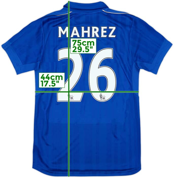 2016-17 Leicester Home Shirt Mahrez #26 - 9/10 - (XL.Boys)
