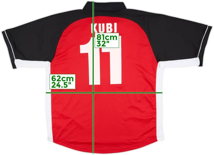 1998-00 Grasshoppers Away Shirt Kubi #11 - 9/10 - (XL)