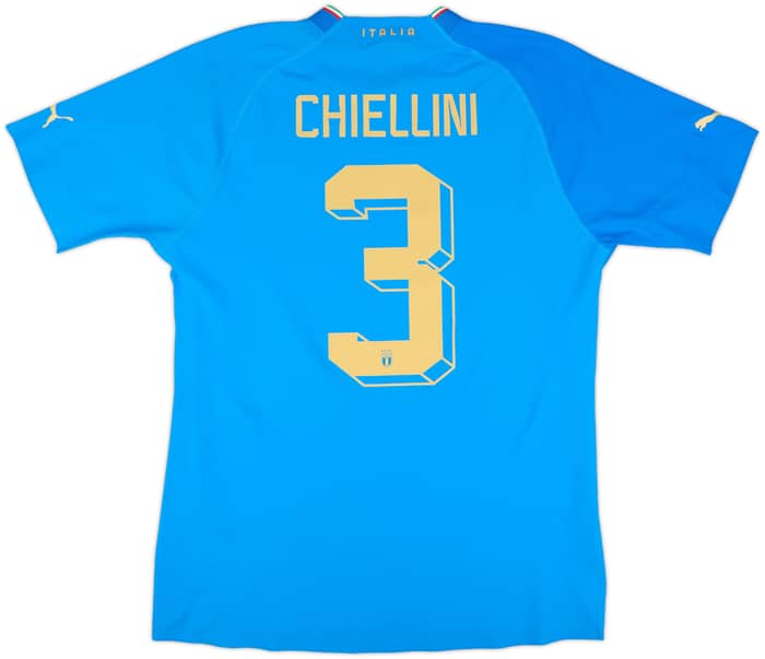 2022-23 Italy Authentic Home Shirt Chiellini #3 - 10/10 - (L)