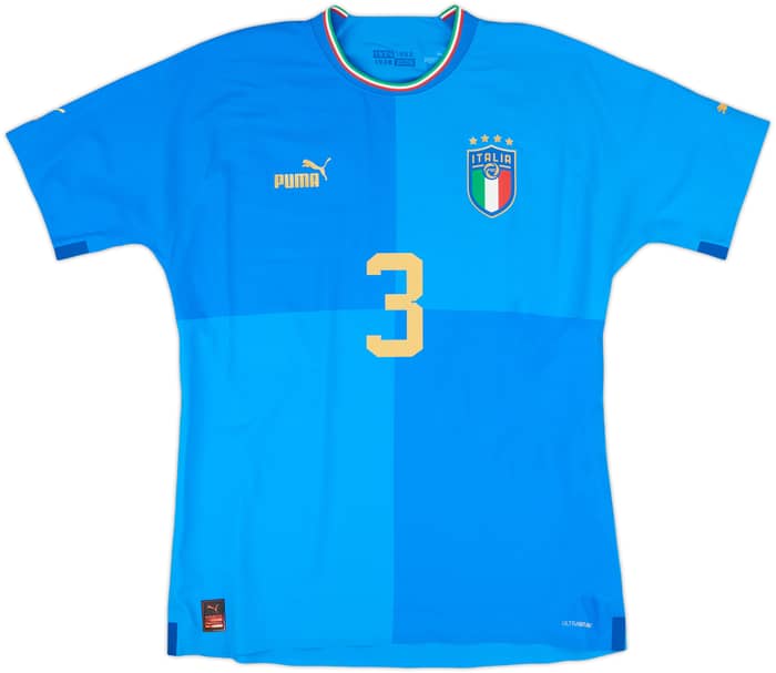 2022-23 Italy Authentic Home Shirt Chiellini #3 - 10/10 - (L)