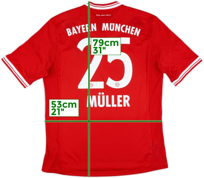 2013-14 Bayern Munich Home Shirt Muller #25 - 6/10 - (L)
