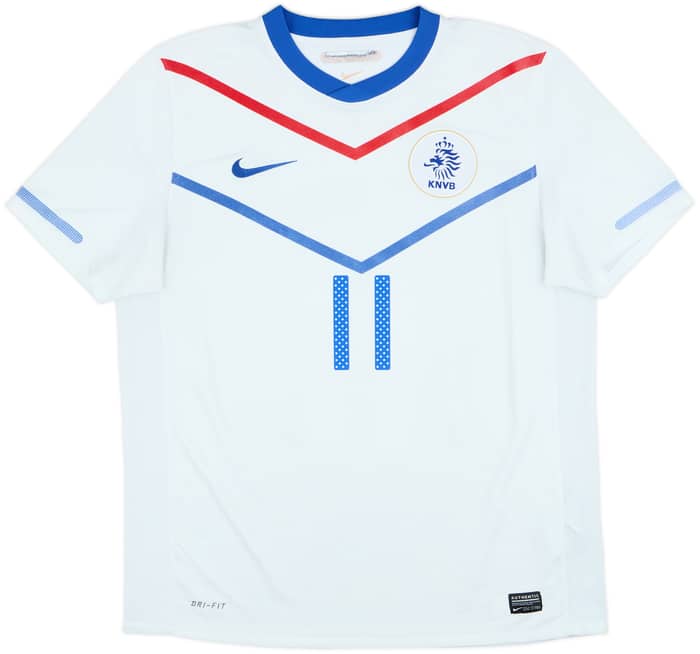 2010-11 Netherlands Away Shirt Robben #11 - 7/10 - (L)