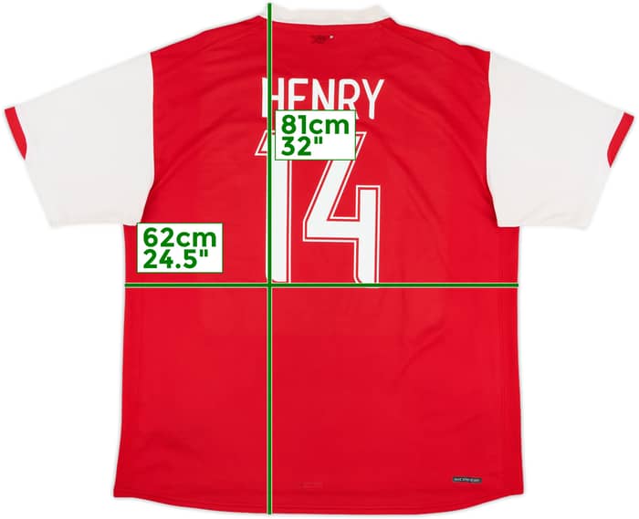 2006-08 Arsenal Home Shirt Henry #14 - 5/10 - (XL)