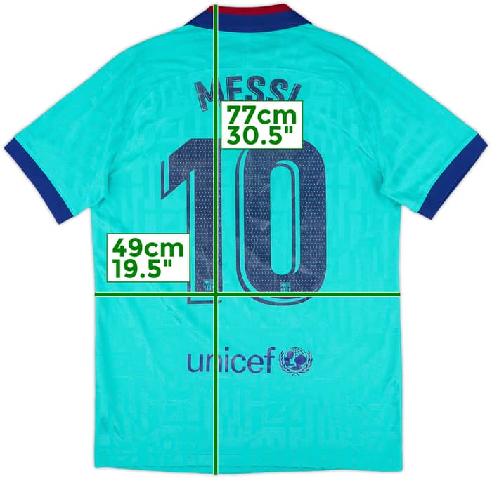 2019-20 Barcelona Authentic Third CL Shirt Messi #10 - 6/10 - (M)