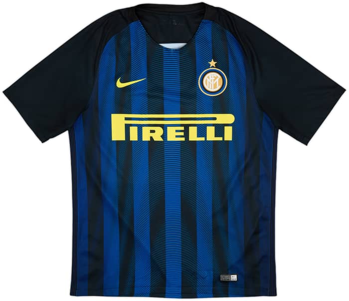 2016-17 Inter Milan Home Shirt Ever Banega #19 - 8/10 - (M)