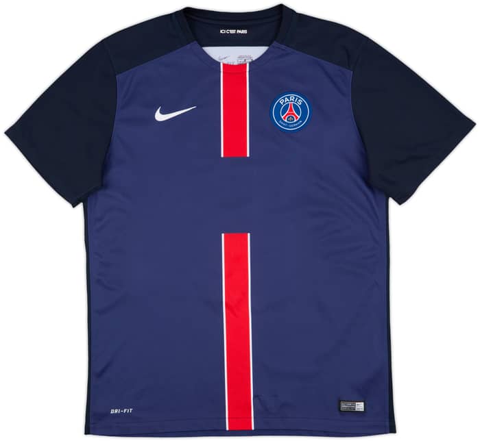 2015-16 Paris Saint-Germain Home Shirt Ibrahimovic #10 - 7/10 - (L)