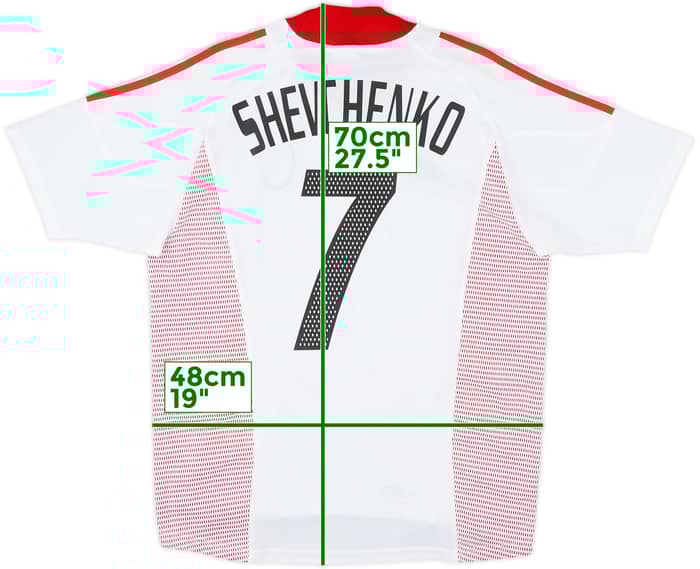 2002-03 AC Milan Away Shirt Shevchenko #7 - 8/10 - (M)