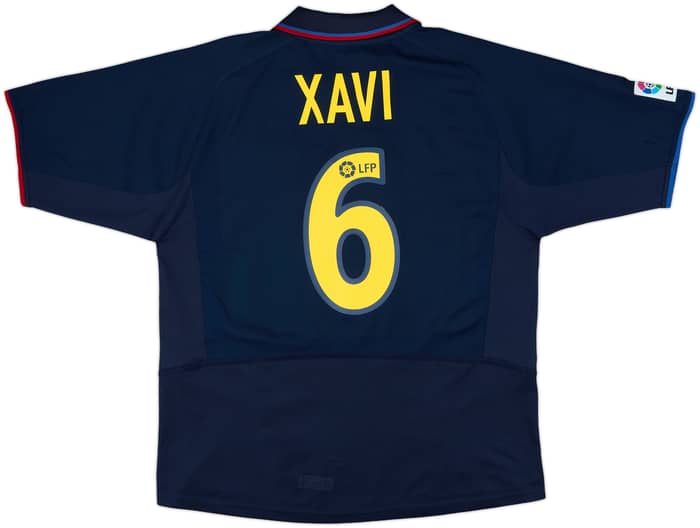 2002-03 Barcelona Away Shirt Xavi #6 - 8/10 - (XL)