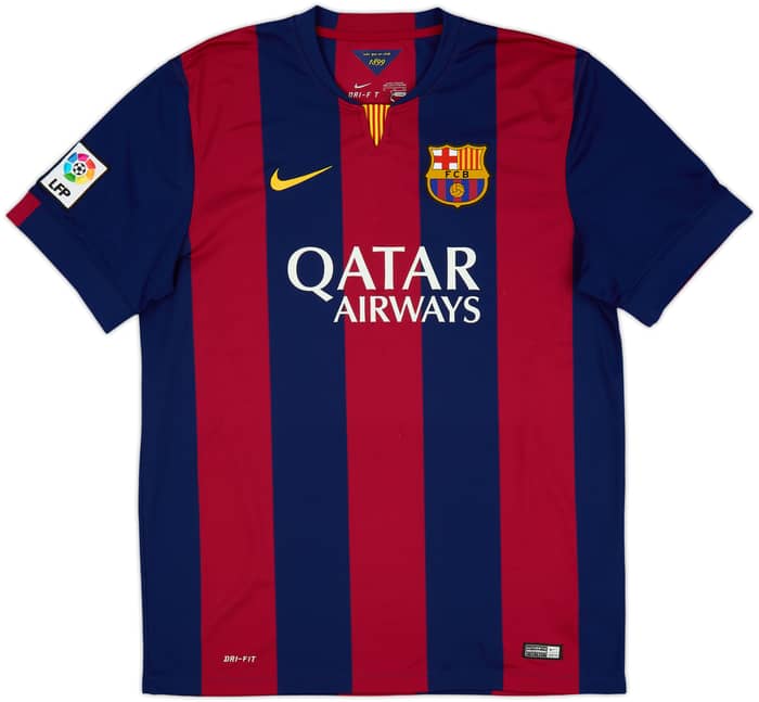 2014-15 Barcelona Home Shirt Neymar Jr #11 - 8/10 - (XL)