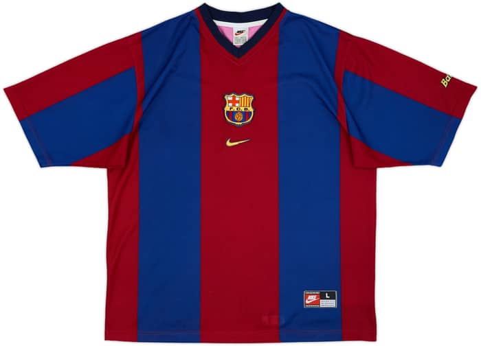 1998-00 Barcelona Basic Home Shirt Rivaldo #11 - 8/10 - (L)