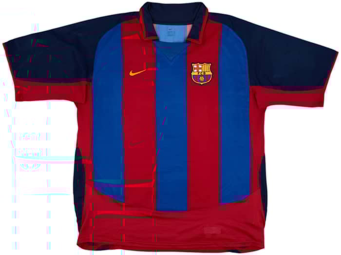 2003-04 Barcelona Home Shirt Ronaldinho #10 - 8/10 - (XXL)