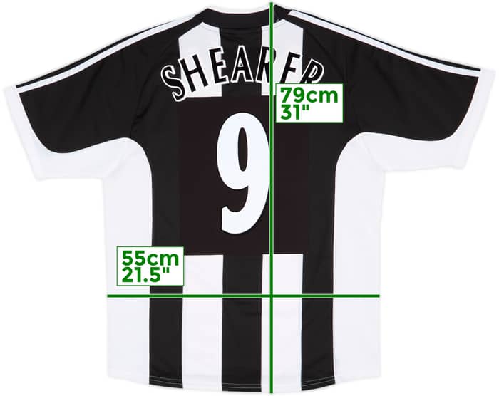 2001-03 Newcastle Home Shirt Shearer #9 - 9/10 - (L)