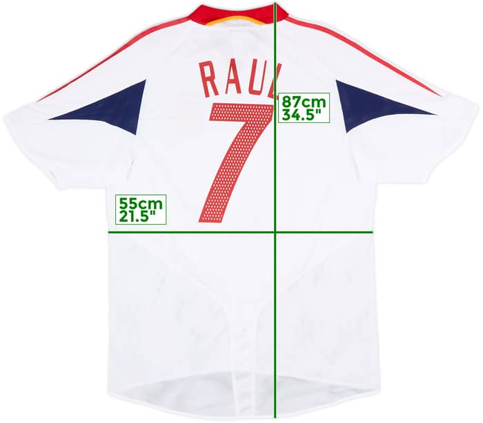 2004-06 Spain Away Shirt Raul #7 - 10/10 - (L)
