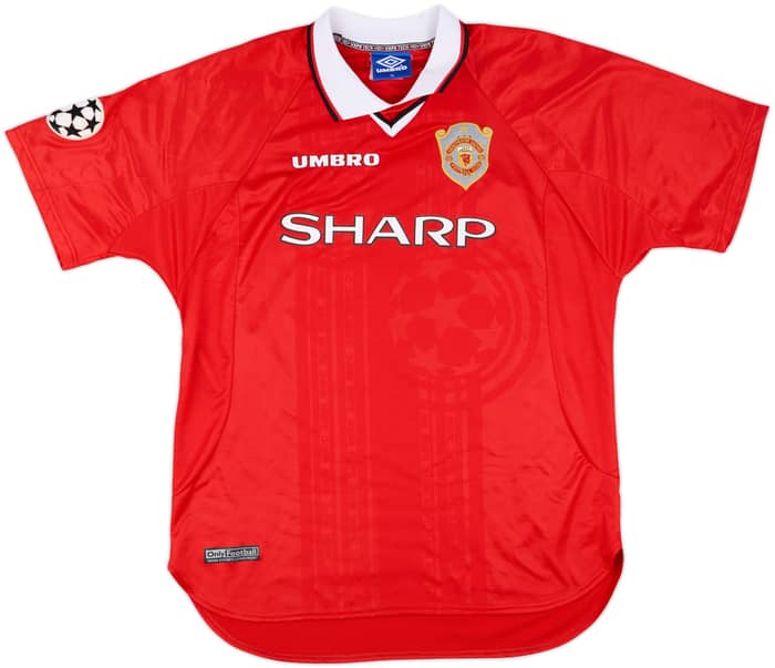 1997-00 Manchester United CL Shirt Beckham #7 - 8/10 - (XL)