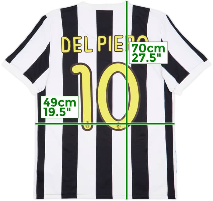 2009-10 Juventus Home Shirt Del Piero #10 - 6/10 - (S)