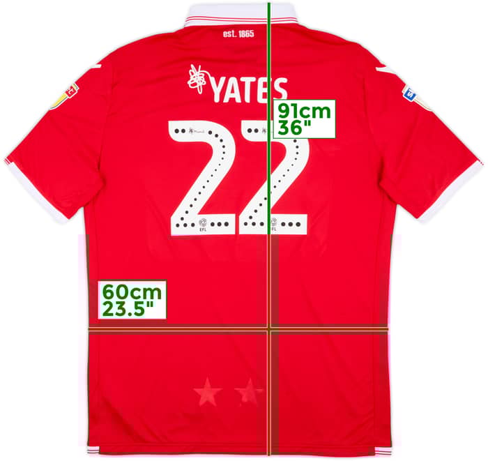 2018-19 Nottingham Forest Home Shirt Yates #22 (5XL)