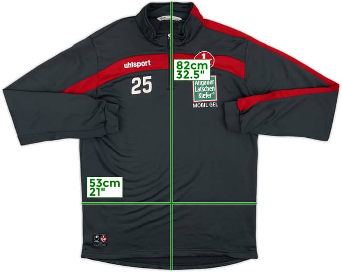 2013-14 Kaiserslautern Player Issue Uhlsport 1/4 Zip Drill Top #25 - 6/10 - (M)