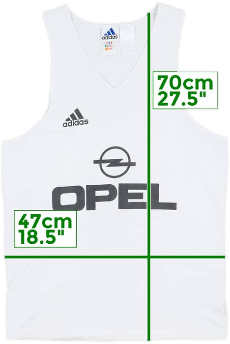 2000-01 adidas Training Vest (AC Milan) - 8/10 - (M/L)