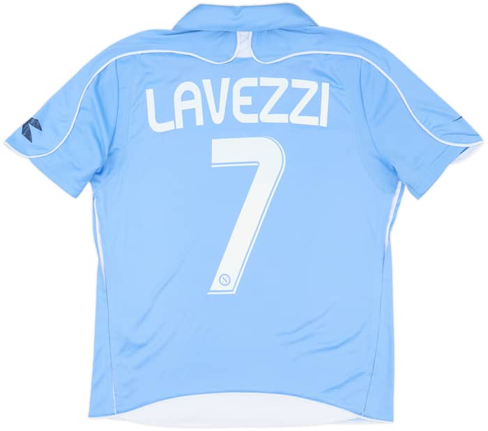 2008-09 Napoli Basic Home Shirt Lavezzi #7 - 6/10 - (S)