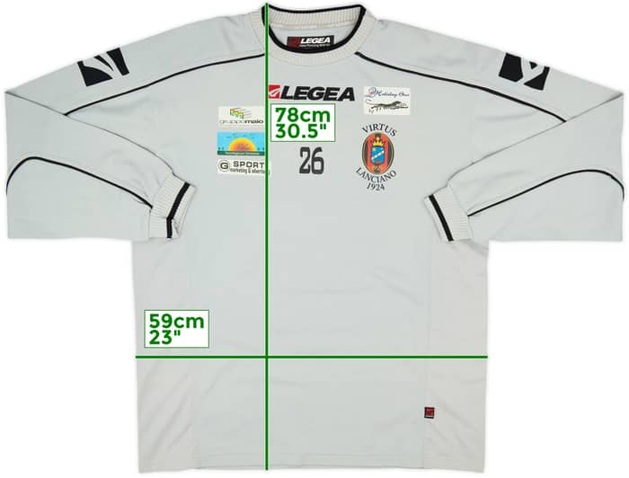 2006-07 Virtus Lanciano Player Issue Legea Sweat Top #26 - 7/10 - (XL)