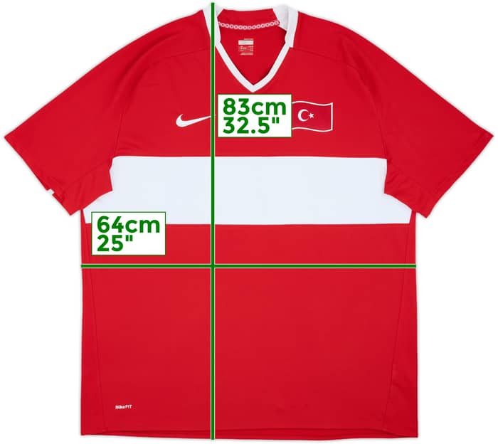 2008-10 Turkey Home Shirt - 7/10 - (XXL)