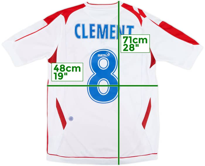2006-07 Rangers Away Shirt Clement #8 - 9/10 - (XL.Boys)