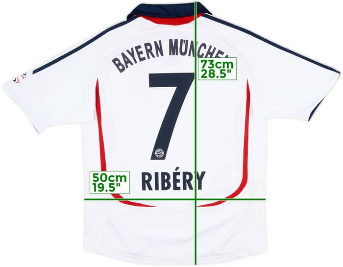 2006-07 Bayern Munich Away Shirt Ribery #7 - 9/10 - (XL.Boys)