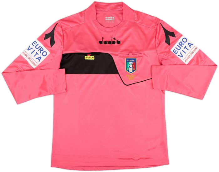 2017-18 Italy Diadora Referee L/S Shirt - 9/10 - (M)
