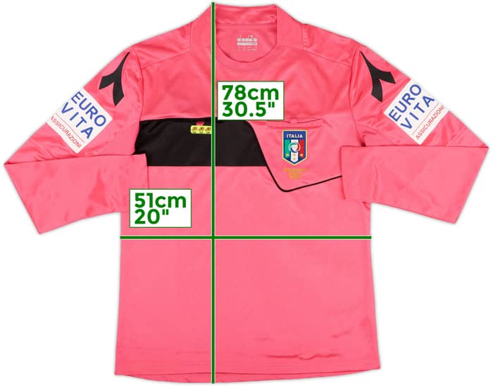 2017-18 Italy Diadora Referee L/S Shirt - 9/10 - (M)