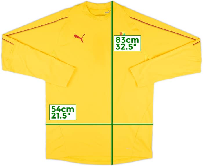 2018-19 Ghana Puma Sweat Top - 9/10 - (L)