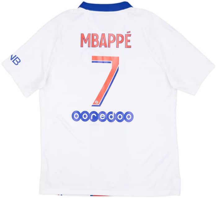 2020-21 Paris Saint-Germain Away Shirt Mbappe #7 - 7/10 - (L)