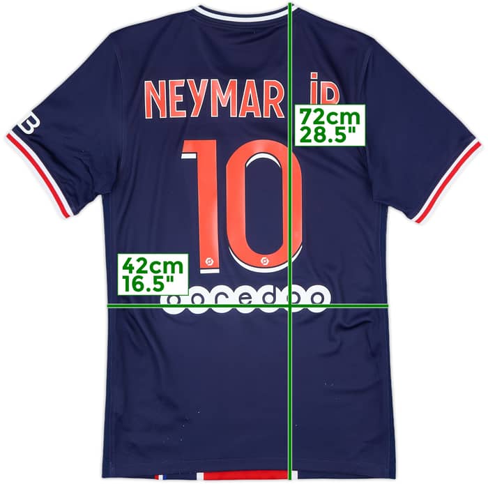 2020-21 Paris Saint-Germain Home Shirt NeymarJr #10 - 7/10 - (XS)