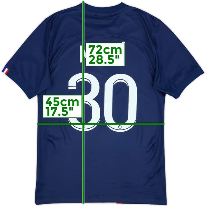 2022-23 Paris Saint-Germain Home Shirt Messi #30 - 8/10 - (S)