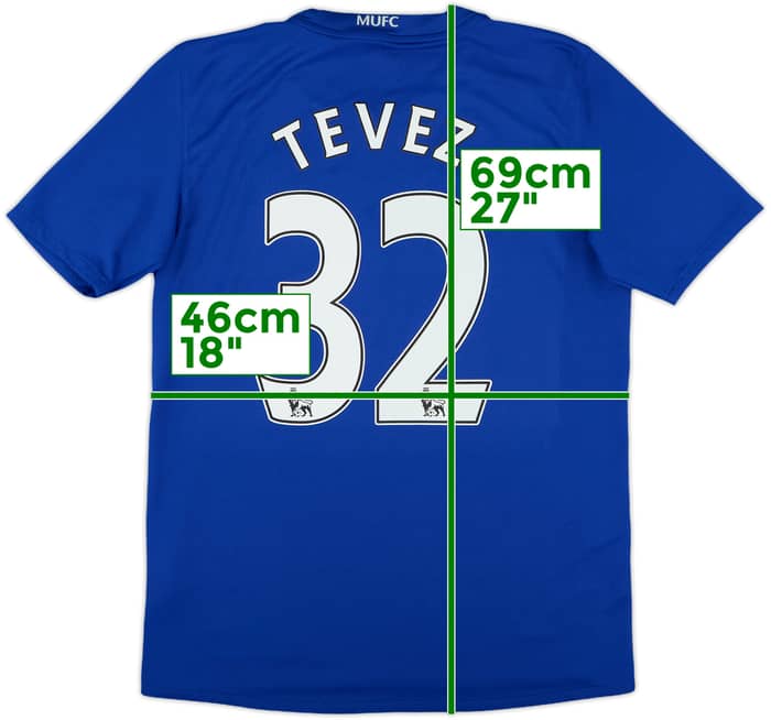 2008-09 Manchester United Third Shirt Tevez #32 - 8/10 - (XL.Boys)