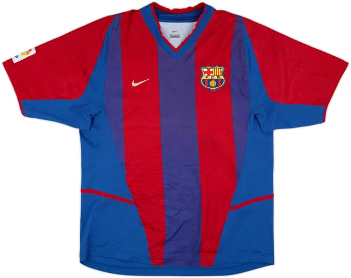 2002-03 Barcelona Home Shirt Riquelme #10 - 7/10 - (M)