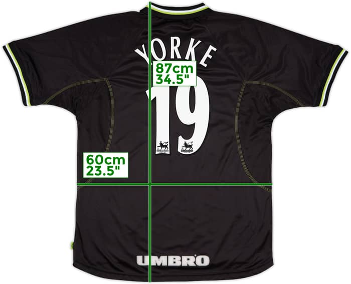 1998-99 Manchester United Third Shirt Yorke #19 - 10/10 - (XL)